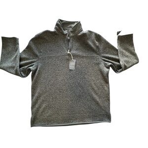 Club Room Men's Zip-Up Sweater in Dark Gray. Sz: XL